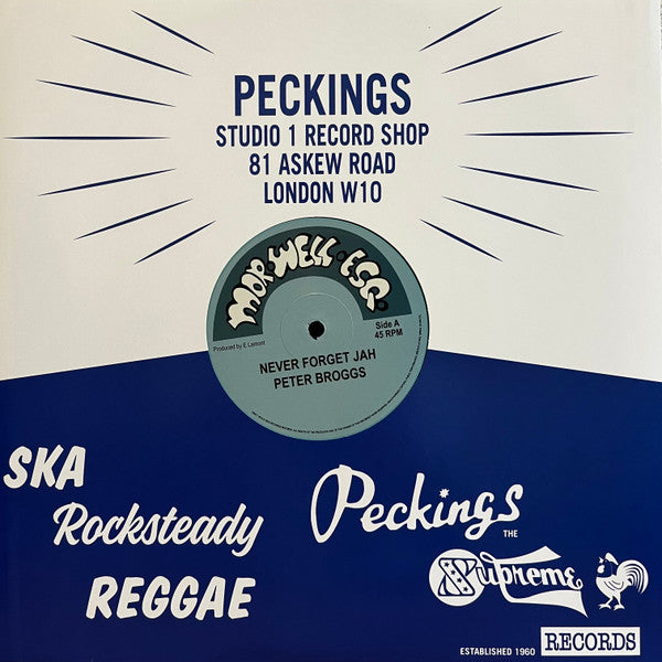 Peter Broggs / The Morwells : Never Forget Jah / Proverb (12", Ltd)