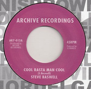 Steve Boswell : Cool Rasta Man Cool (7", Single, RP)