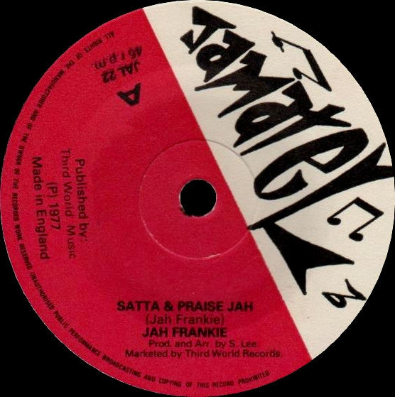 Frankie Jones (2) : Satta & Praise Jah (7")