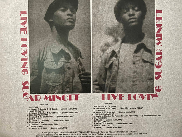 Sugar Minott : Live Loving  (LP, RE, RM)