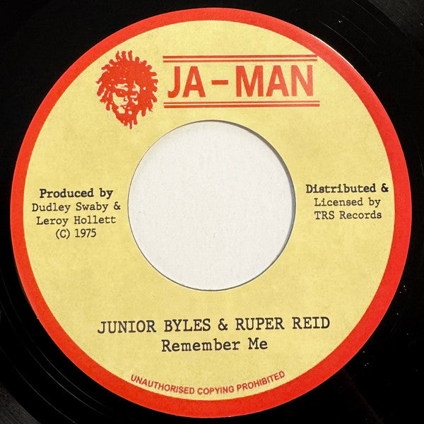 Junior Byles & Rupert Reid : Remember Me (7", RE)