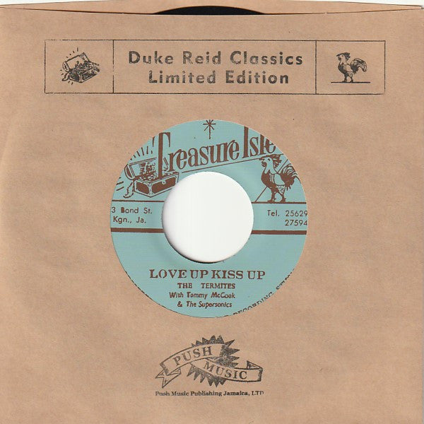 The Termites With Tommy McCook & The Supersonics / Tommy McCook & The Supersonics : Love Up Kiss Up / Soul Remedy (7", Ltd, RM)