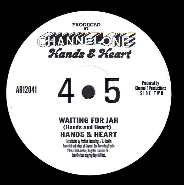Hands & Heart* : Jah Live / Waiting For Jah (12")