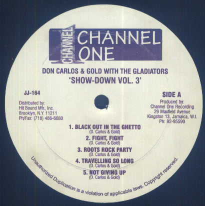 Don Carlos (2) With Gold (2) & The Gladiators : Show-Down Vol. 3 (LP)