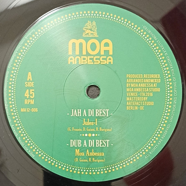 Jules-I* / Prince David : Jah A Di Best / Everliving (12", Maxi, RE)