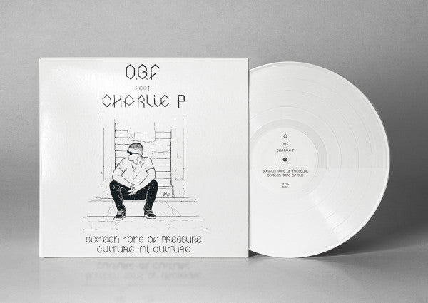 O.B.F. Feat Charlie P : Sixteen Tons Of Pressure / Culture Mi Culture (12", RE, Whi)