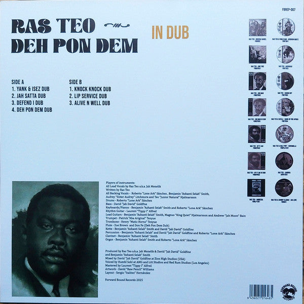 Ras Teo : Deh Pon Dem In Dub (LP)