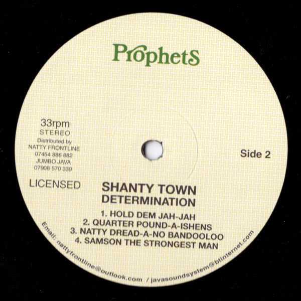 Trinity (4) : Shanty Town Determination (LP, Album, RE)