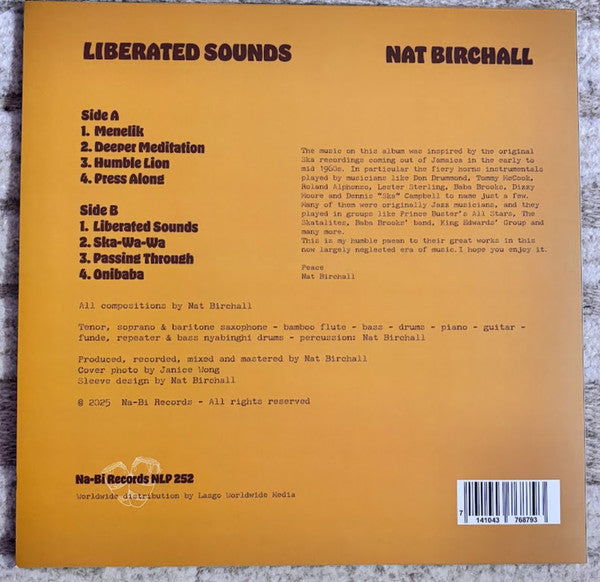Nat Birchall : Liberated Sounds (LP, Album)