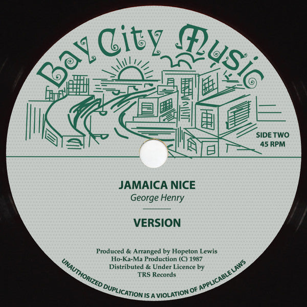 Tony Montana (12) / Clive Lloyd / George Henry : Crosses A Follow Me / Oh Jah / Jamaica Nice (12")