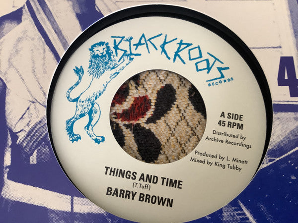 Barry Brown : Things And Time (7", Single, Mono)