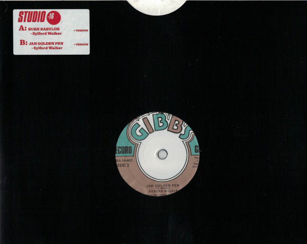 Sylford Walker : Burn Babylon / Jah Golden Pen (10", RP)