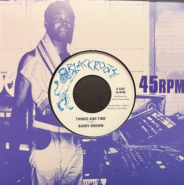 Barry Brown : Things And Time (7", Single, Mono)