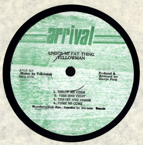 Yellowman : Under Mi Fat Thing (LP, Album)