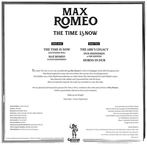 Max Romeo : The Time Is Now (LP)
