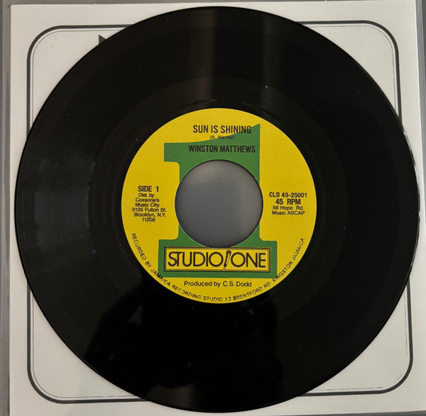 Winston "Pipe" Matthews : Sun Is Shining (7", RE)