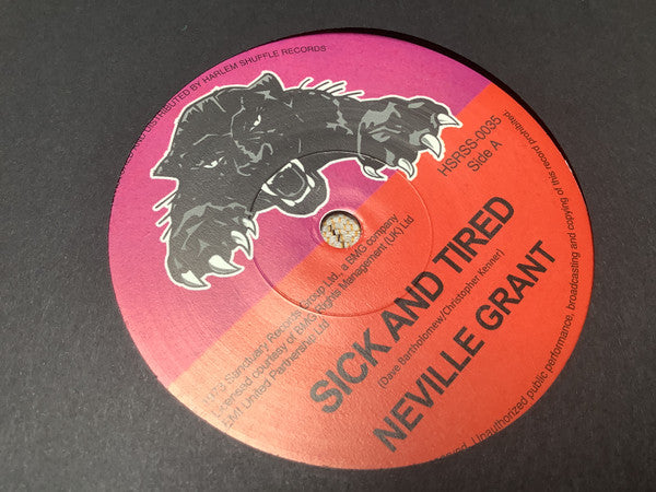 Neville King : Sick And Tired / Black Man’s Time  (7", RE)