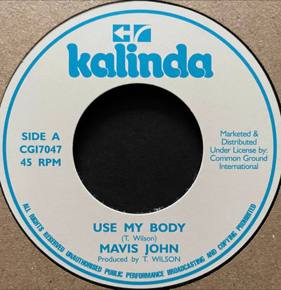 Mavis John / The Red Stripe Band (2) : Use My Body/ Try Love (7", RP)