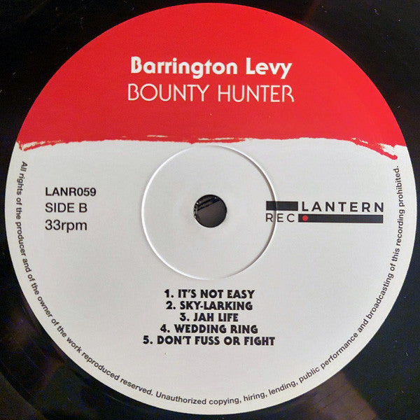 Barrington Levy : Bounty Hunter (LP, Album, RE, RM)