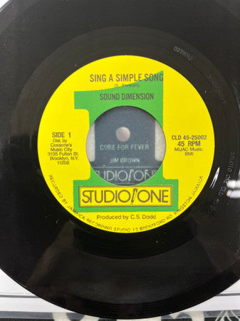 Sound Dimension : Sing A Simple Song (7", RE)