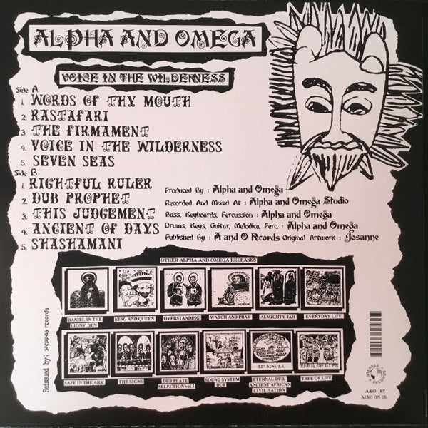 Alpha & Omega : Voice In The Wilderness (LP, Album, RE, RM)