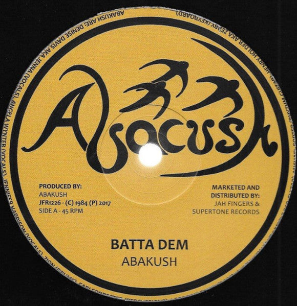 Abacush : Batta Dem / Rock Attack (12", RP)