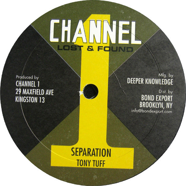Tony Tuff : Separation / Come Along (10")