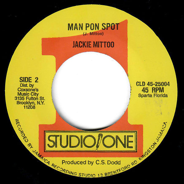 Bop (10) & The Beltones / Jackie Mittoo : Not For A Moment / Man Pon Spot (7", Single, RE, RM)