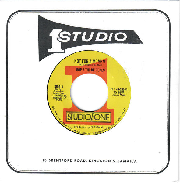 Bop (10) & The Beltones / Jackie Mittoo : Not For A Moment / Man Pon Spot (7", Single, RE, RM)