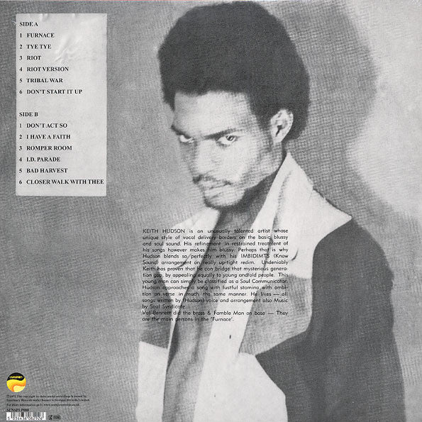Keith Hudson : Furnace (LP, Album, Ltd, RE, 180)