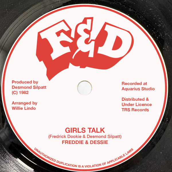 Freddie* & Dessie* : Girls Talk (7", RE)