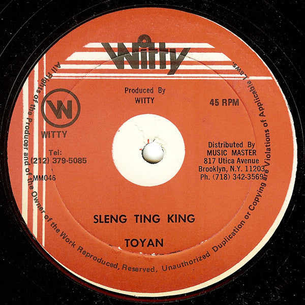 Toyan : Sleng Ting King (12")