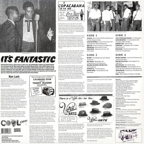Various : Listen To The Music (Caltone's Jamaican 45's 1966-69) (2xLP, Comp)