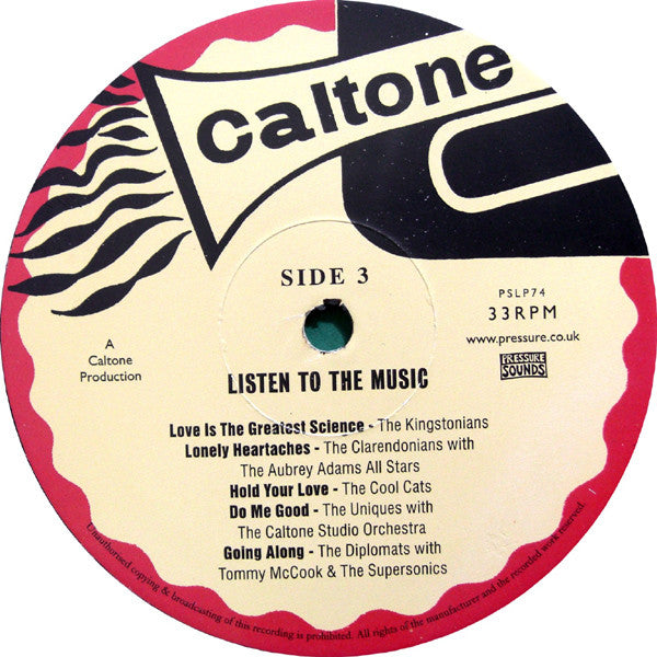 Various : Listen To The Music (Caltone's Jamaican 45's 1966-69) (2xLP, Comp)