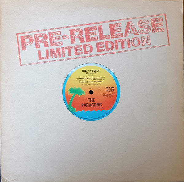 The Paragons : Only A Smile (Discomix) (12", Ltd)