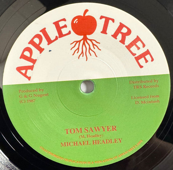 Michael Headley : Tom Sawyer (7", RE)