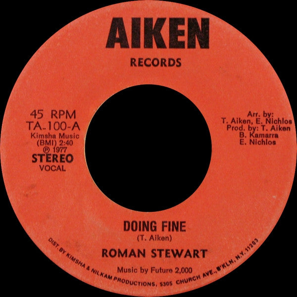 Roman Stewart : Doing Fine (7")