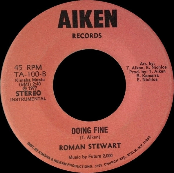 Roman Stewart : Doing Fine (7")