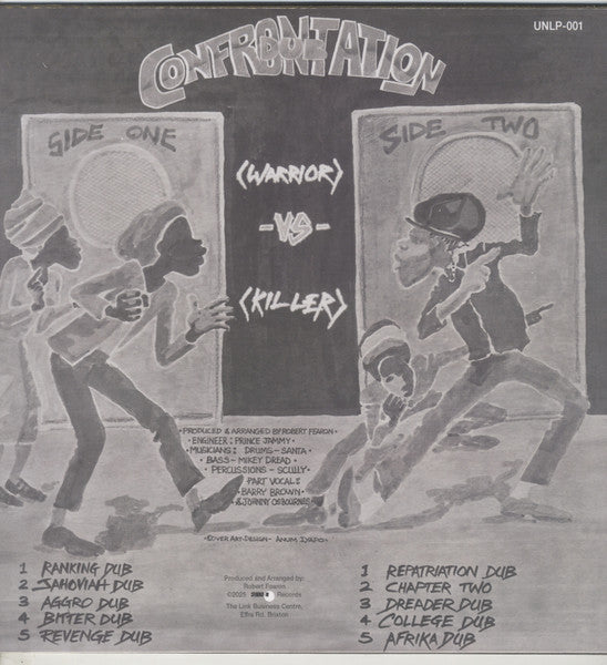Jah Shaka Vs Ken 'Fatman' Gordon : Dub Confrontation Shaka (Warrior) Vs Fatman (Killer) (LP, Album, RE)