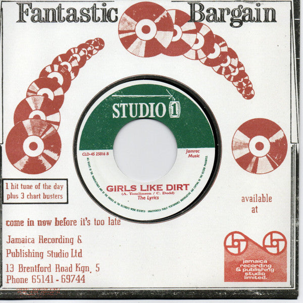 Lloyd Charmers / The Lyrics : Mr. Moses / Girls Like Dirt (7")