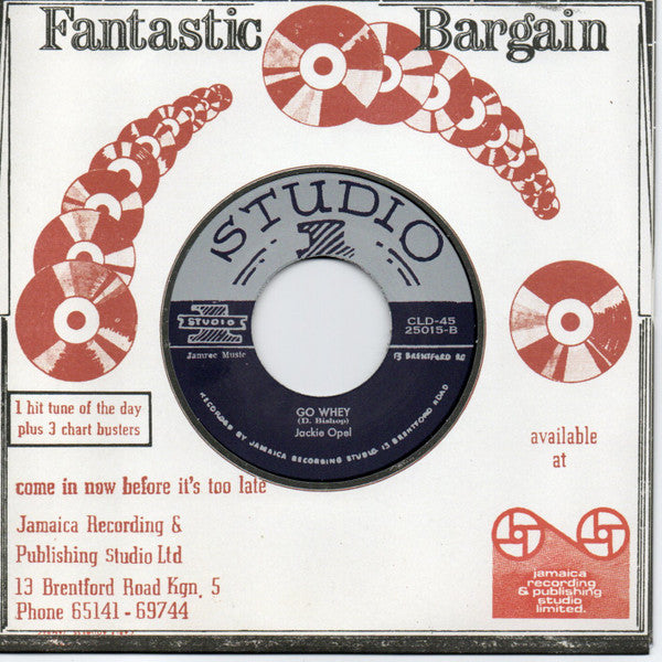 Jackie Mittoo, Jackie Opel : Train To Skaville / Go Whey (7")