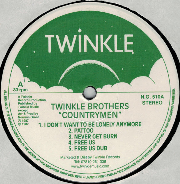 The Twinkle Brothers* : Countrymen (LP, Album, RE)
