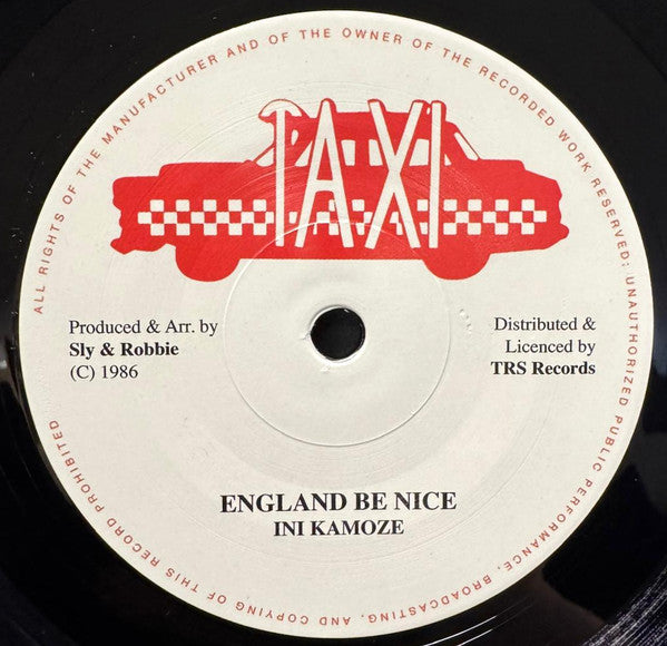 Ini Kamoze : England Be Nice (7")