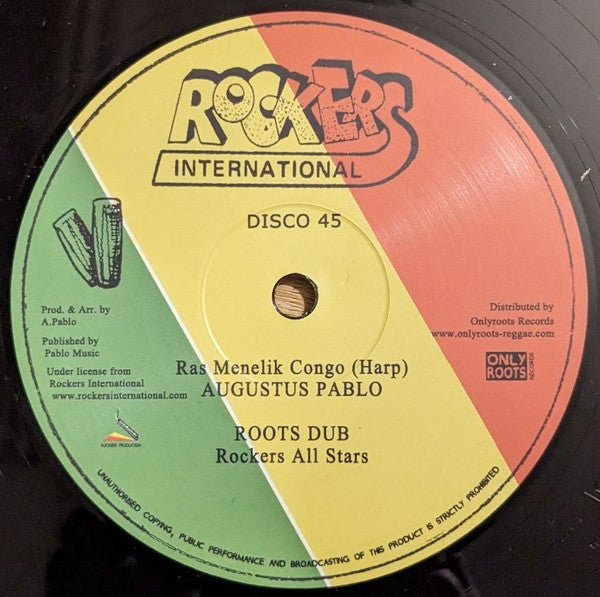 Paul Blackman, Augustus Pablo : Earth Wind & Fire / Ras. Menilik Congo (Harp) (12", Maxi)