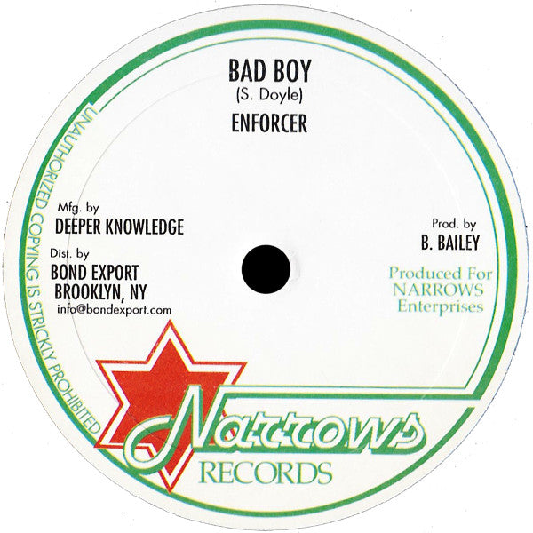 Enforcer (9) / Little Roy : Bad Boy / Leaving Rome (10")