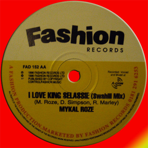 Mykal Roze* : I Love King Selassie (12")