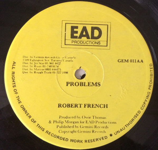 Robert French* : Mr Babylon / Problems (12")