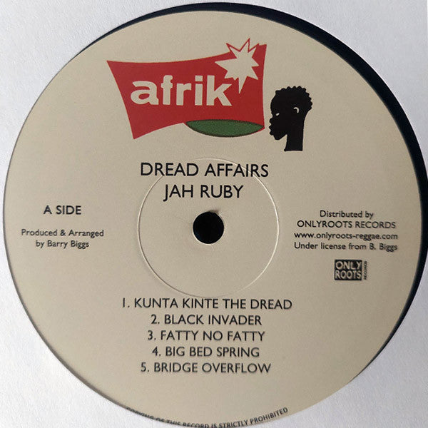Jah Ruby : Dread Affairs (LP, RE)