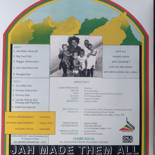 Yami Bolo : Jah Made Them All (LP, Album, RE)