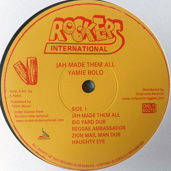 Yami Bolo : Jah Made Them All (LP, Album, RE)